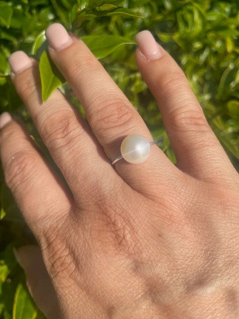 Elegant Pearl Stacking Ring